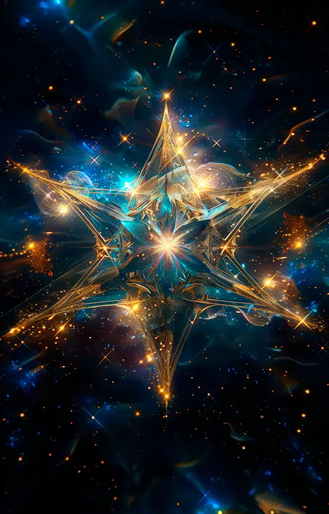 Pentacle dans l'univers
